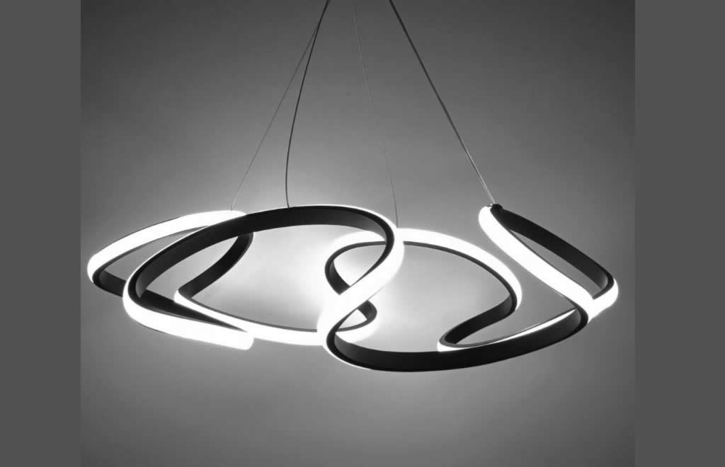 torbalı 3 renkli kumandalı avize