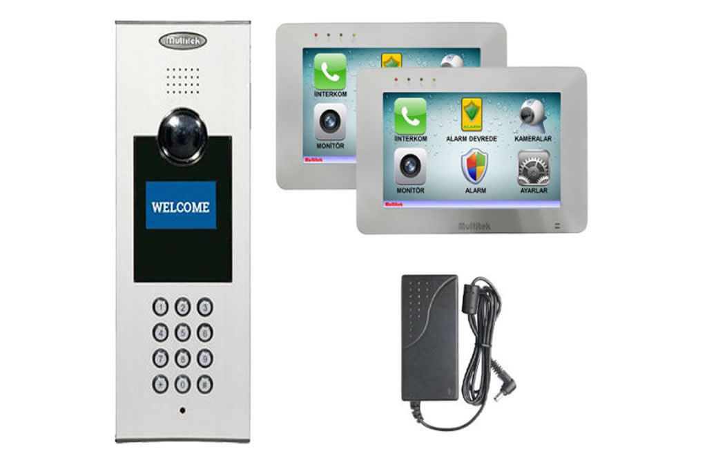 torbalı 17 dairelik dokunmatik ekranlı görüntülü diafon